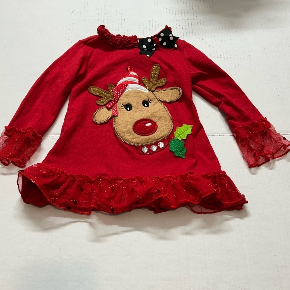 Red Reindeer Holiday Dress